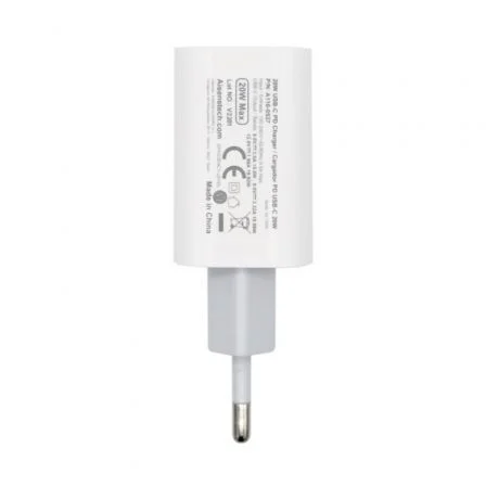 AISENS Cargador de Pared USB-C 20W PD 3.0 Blanco A110-0537